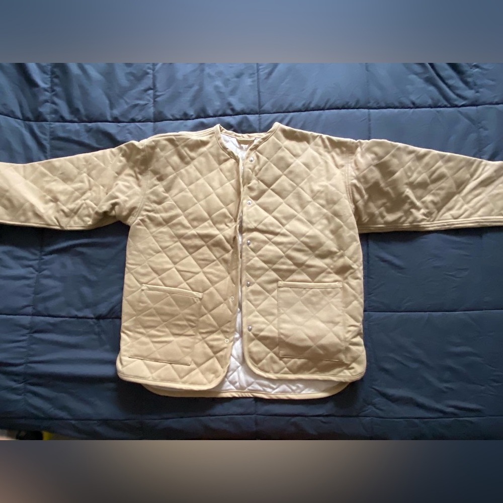 Seek Shelter Quilted Milo Coat in Ginger